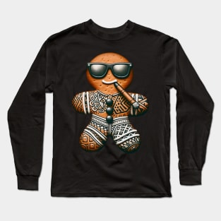 Holiday Gingerbread Man with Attitude Long Sleeve T-Shirt